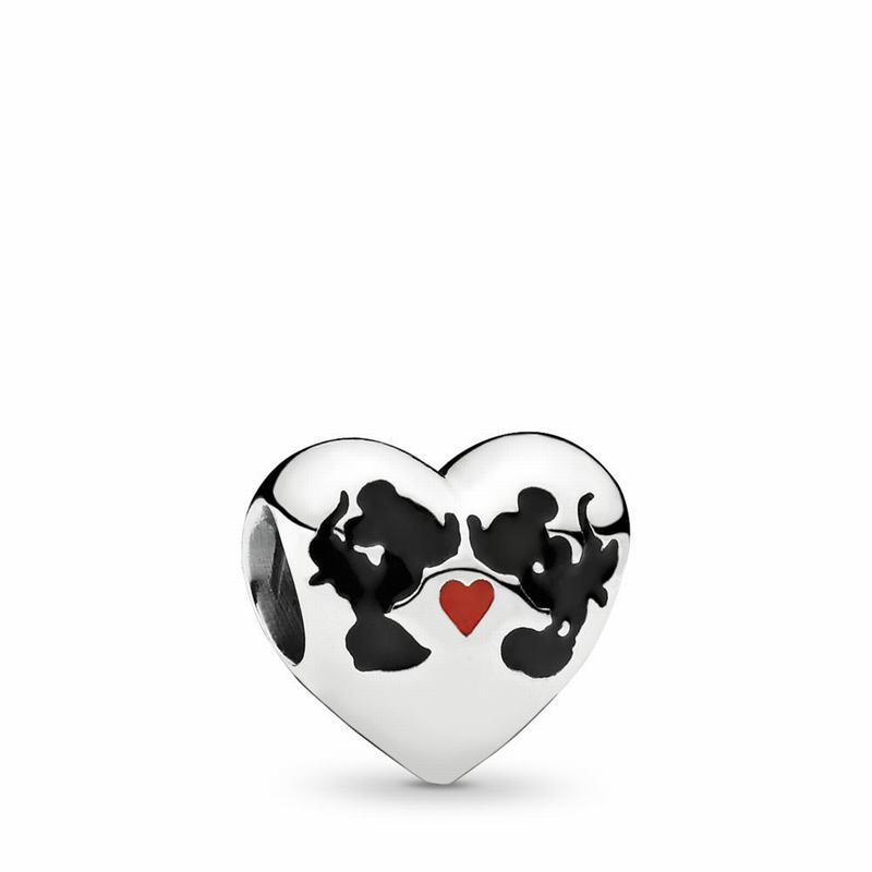 Pandora Australia Disney Minnie Mouse & Mickey Mouse Kiss Charm - Sterling Silver | SALWEQ321